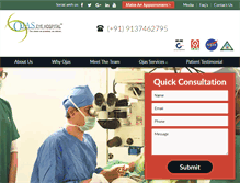 Tablet Screenshot of ojaseyehospital.com